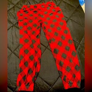 Red Plaid Pajama Pants